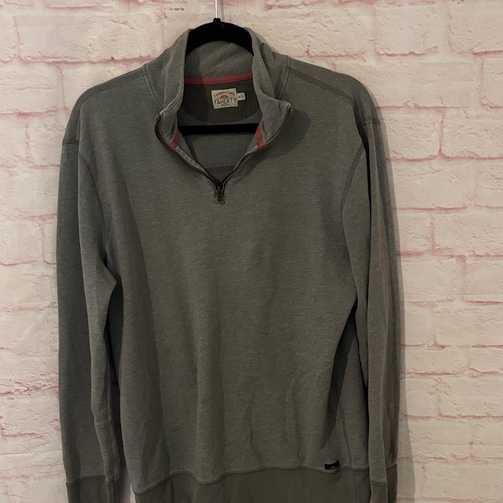 Faherty half-zip sweater